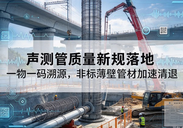 长寿区声测管质量新规落地，一物一码溯源，非标薄壁管材加速清退
