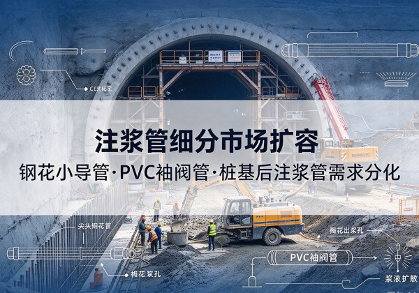 长寿区注浆管细分市场扩容，隧道钢花小导管、PVC 袖阀管、桩基后注浆管需求分化